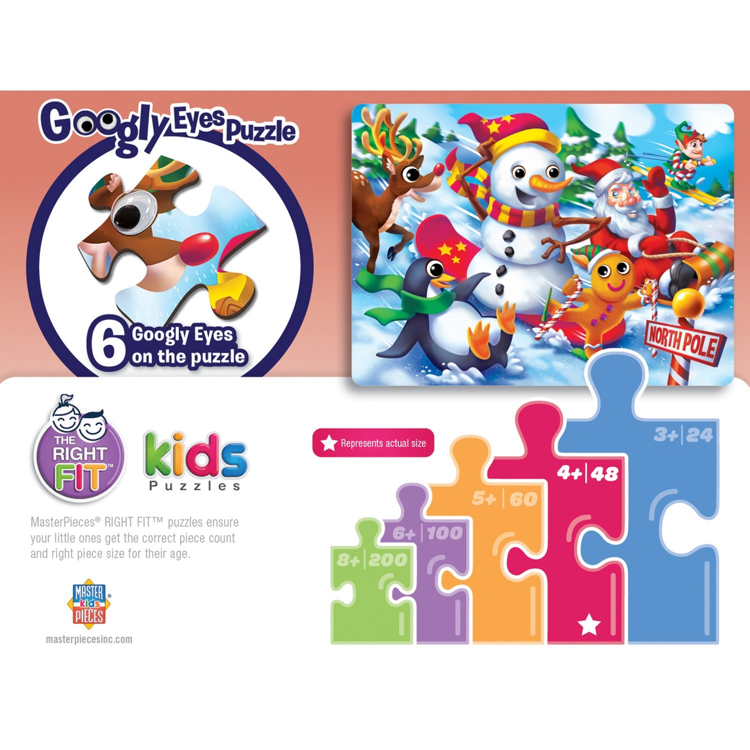 Christmas 48 Piece Googly Eyes Puzzle    