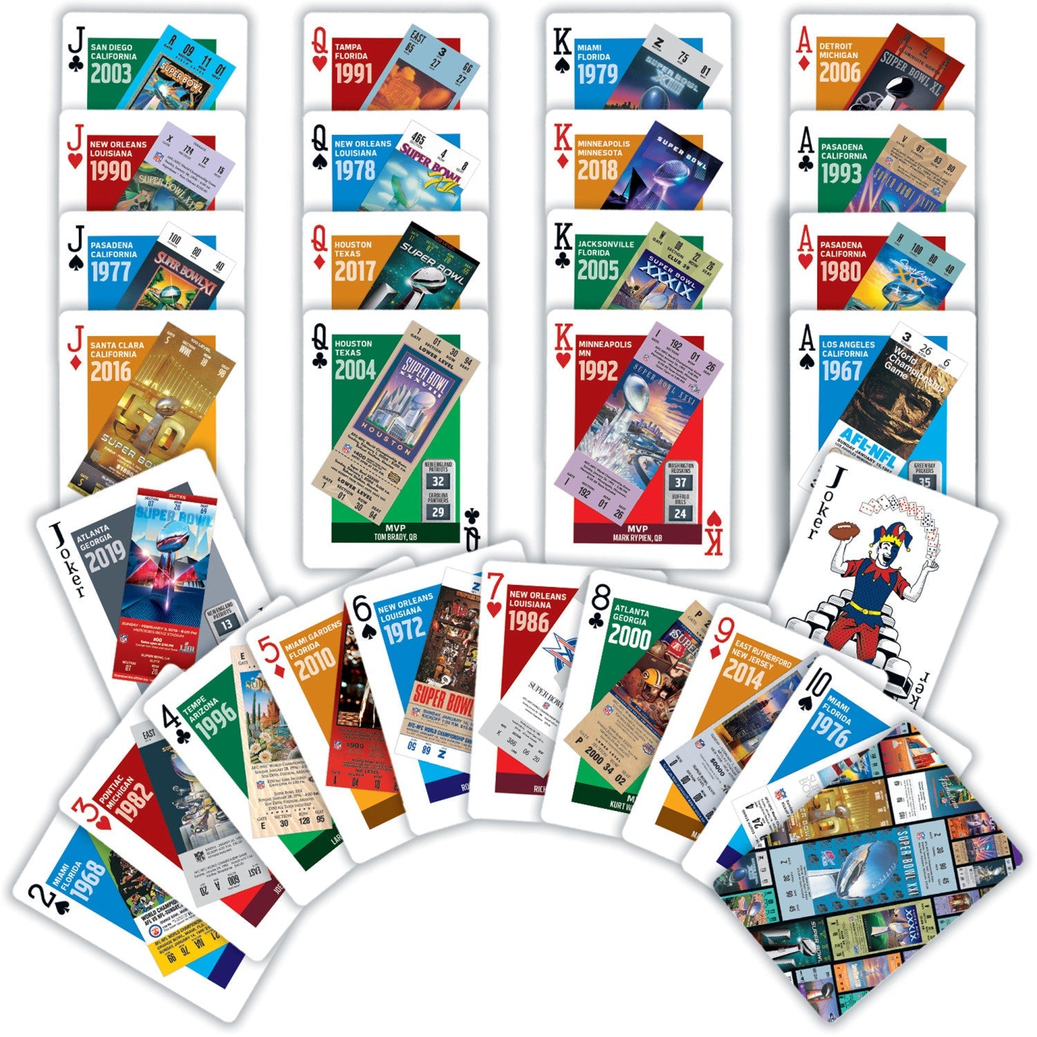 NFL Super Bowl Playing Cards    