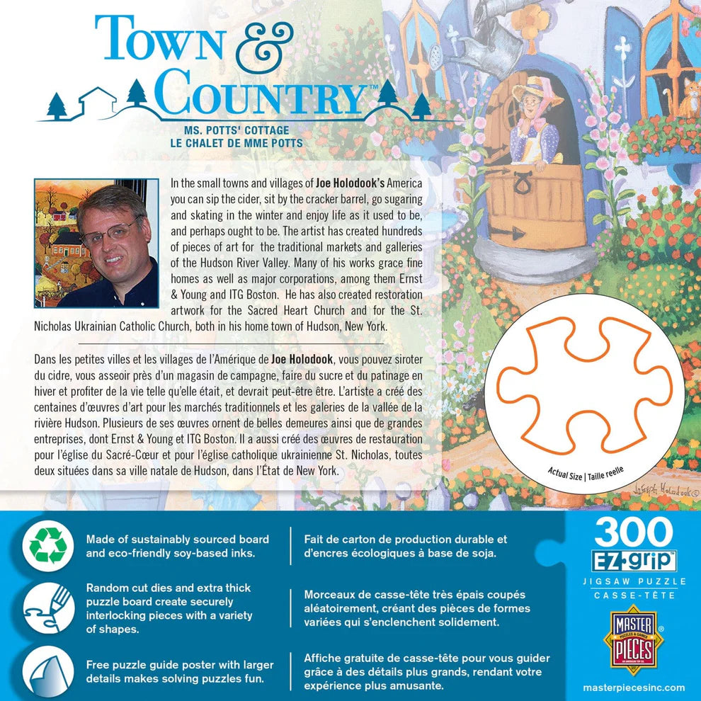 Ms. Potts' Cottage 300 Piece Town & Country Puzzle