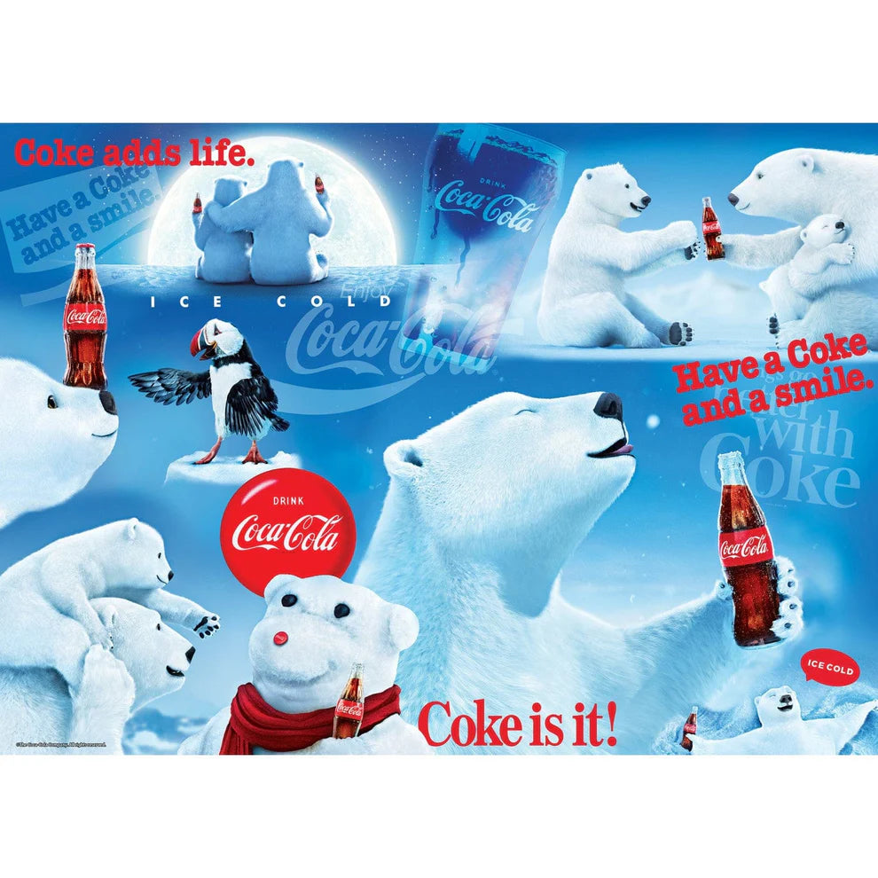 Coca Cola Polar Bears 1000 Piece Puzzle