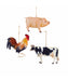 Tin Farm Animals Ornament (Single) - Random Style