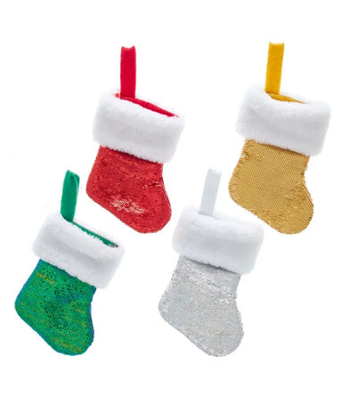 Miniature Sequin Stocking (Single) - Random Color