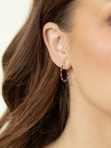 Holly Yashi Sierra Hoop Earrings - Rogue