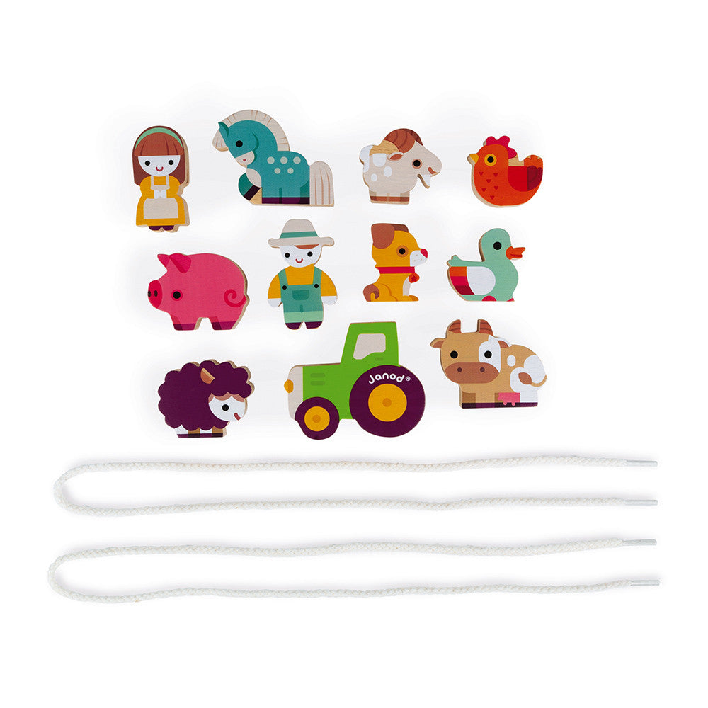 11 Stringable Farm Beads