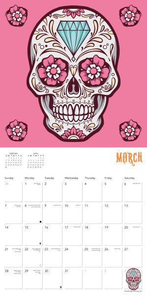 Sugar Skulls Wall Calendar 2027