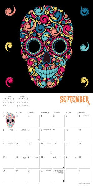 Sugar Skulls Wall Calendar 2027
