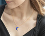 Holly Yashi Sun and Moon Pendant Necklace - Midnight Blue