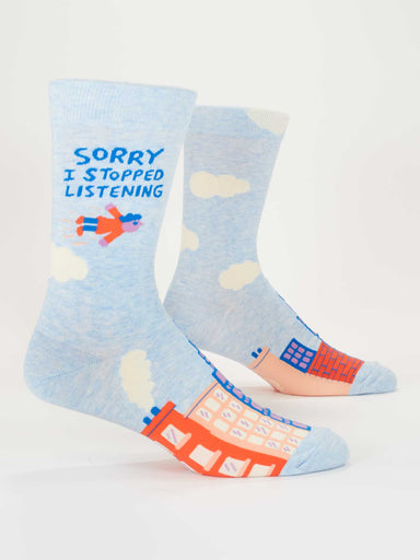 Blue Q Sorry I Stopped Listening Men's Socks