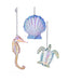 Iridescent Shell, Turtle, or Seahorse Ornament (Single) - Random Style