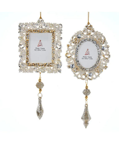 Ornate Sparkle Frame Ornament (Single) - Random Style