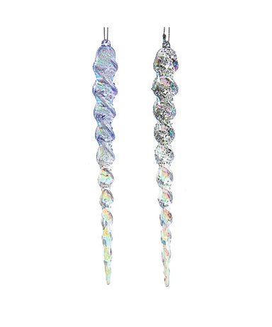 Iridescent Icicle Ornament (Single) - Random Color