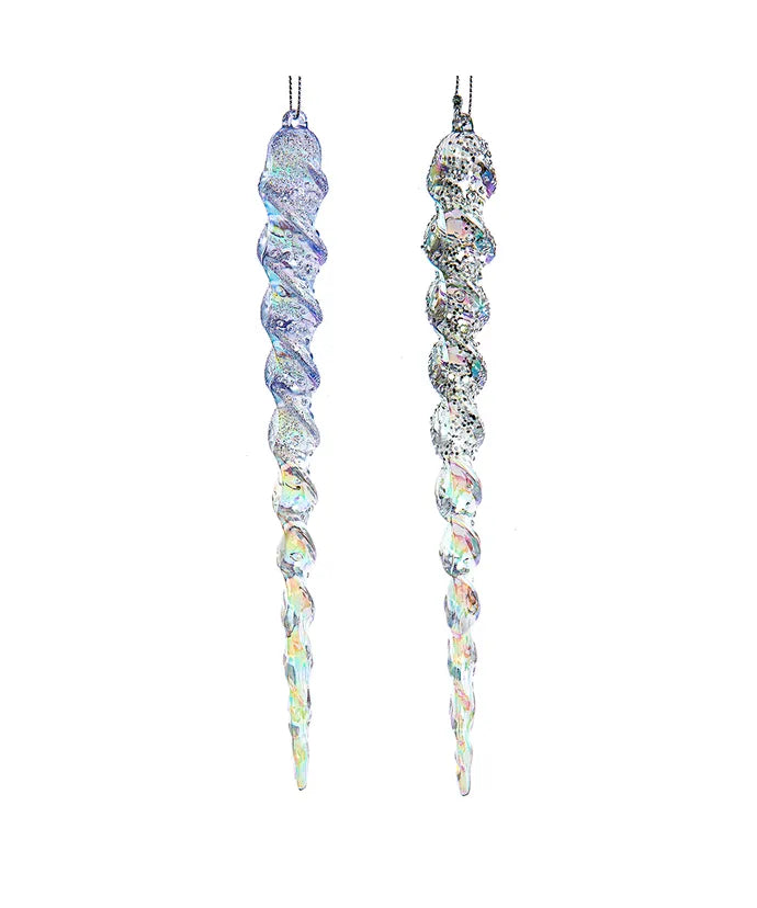 Iridescent Icicle Ornament (Single) - Random Color