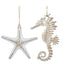Pearl Seahorse or Starfish Ornament (Single) - Random Style