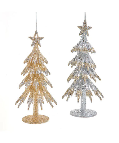 Acrylic Platinum Or Gold Tree Ornament (Single) - Random Color