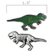 T-Rex Now and Then Enamel Pin Set