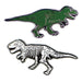 T-Rex Now and Then Enamel Pin Set