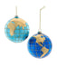 Glass 100mm World Globe Ornament (Single) - Random Color