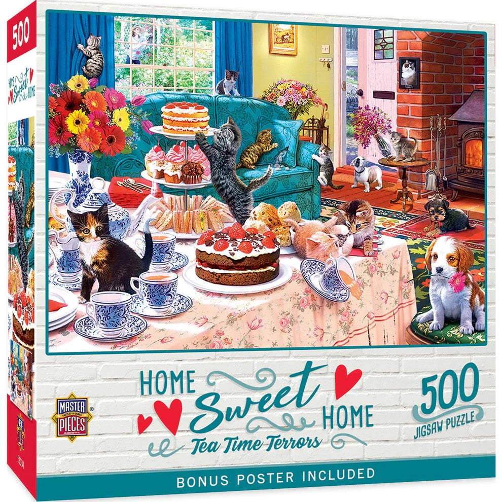 Tea Time Terrors 500 Piece Home Sweet Home Puzzle