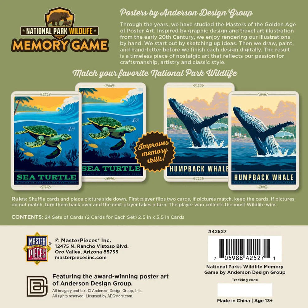 MSTR National Parks Wildlife Memory Game