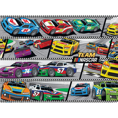 Team NASCAR Chasing Checkers 100 Piece Puzzle