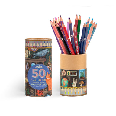 eeBoo Alchemist's Cabinet 25 Double-Sided Color Pencils