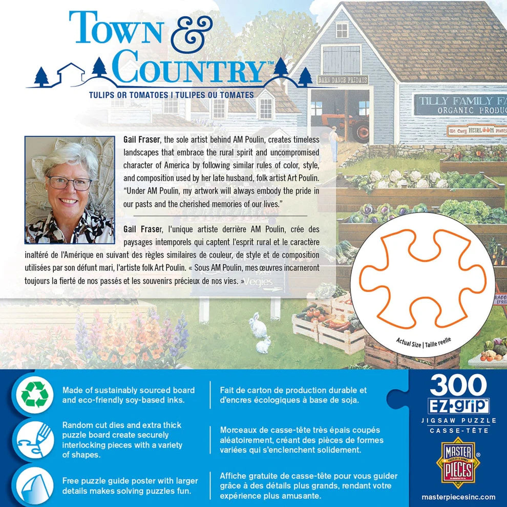 Tulips or Tomatoes Town & Country 300 Piece Large Format Puzzle