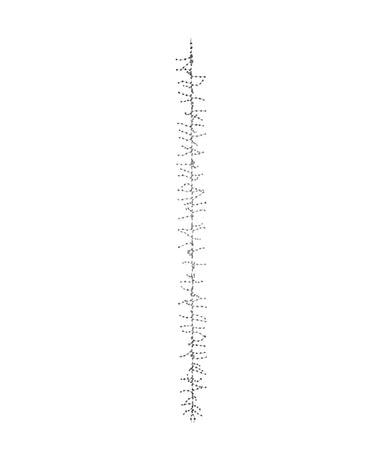 Clear Ice Wire Garland 6'