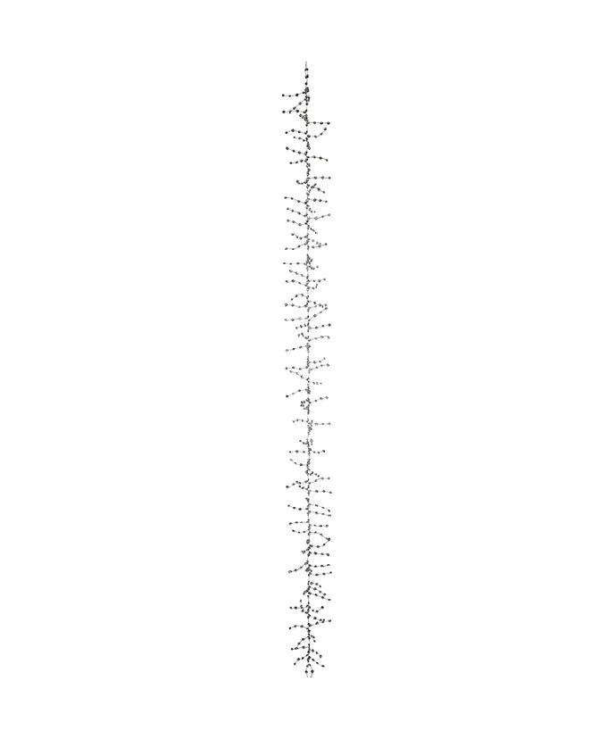 Clear Ice Wire Garland 6'