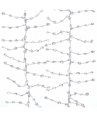 Clear Ice Wire Garland 6'