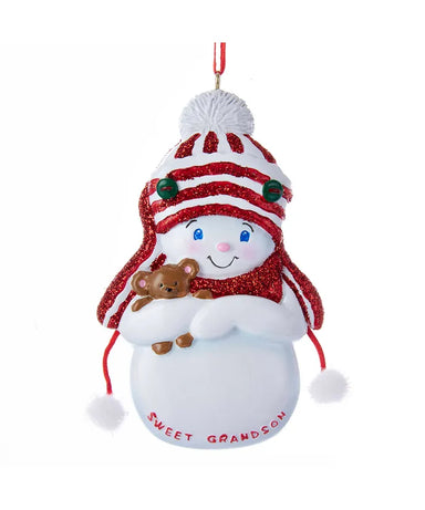 Snowboy "Sweet Grandson" Ornament