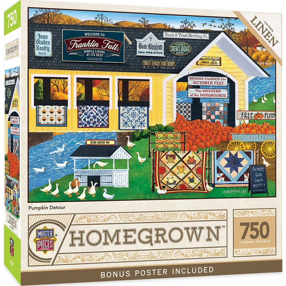 Pumpkin Detour 750 Piece Homegrown Puzzle