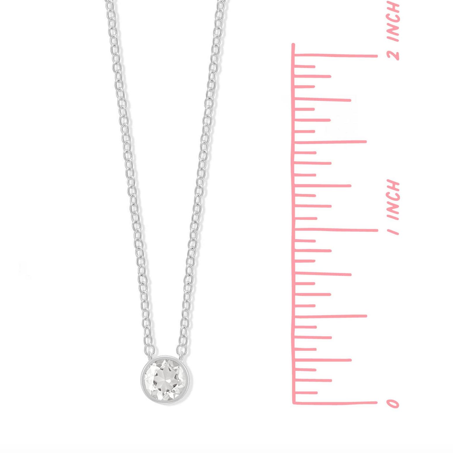 Boma Belle White Topaz Necklace - April and Strength