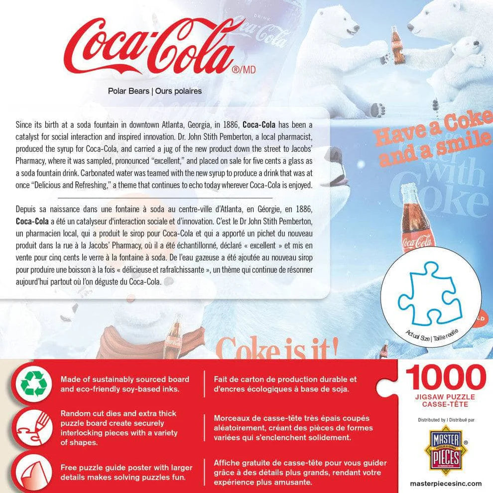 Coca Cola Polar Bears 1000 Piece Puzzle