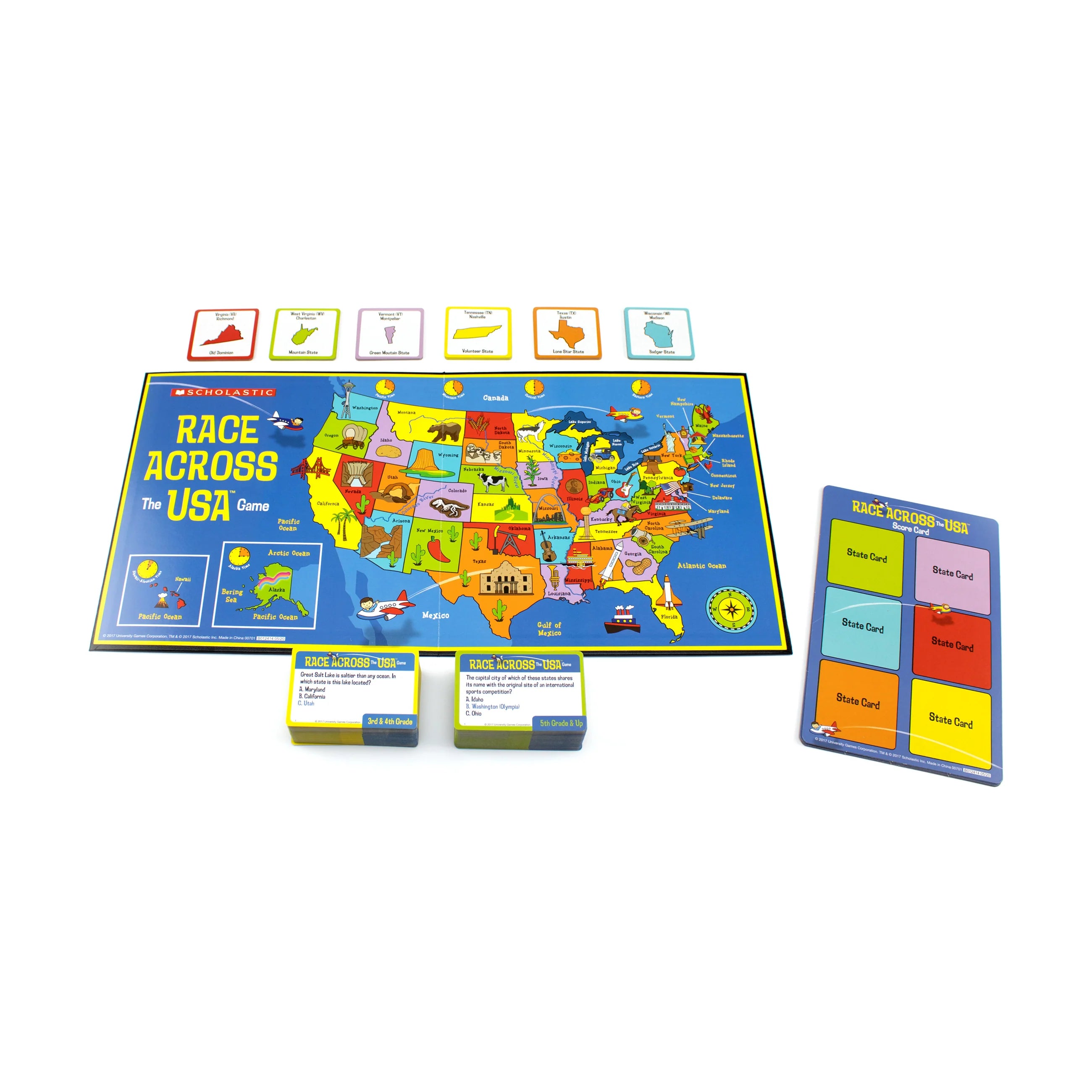 UNIVG Scholastic - Race Across the USA Game