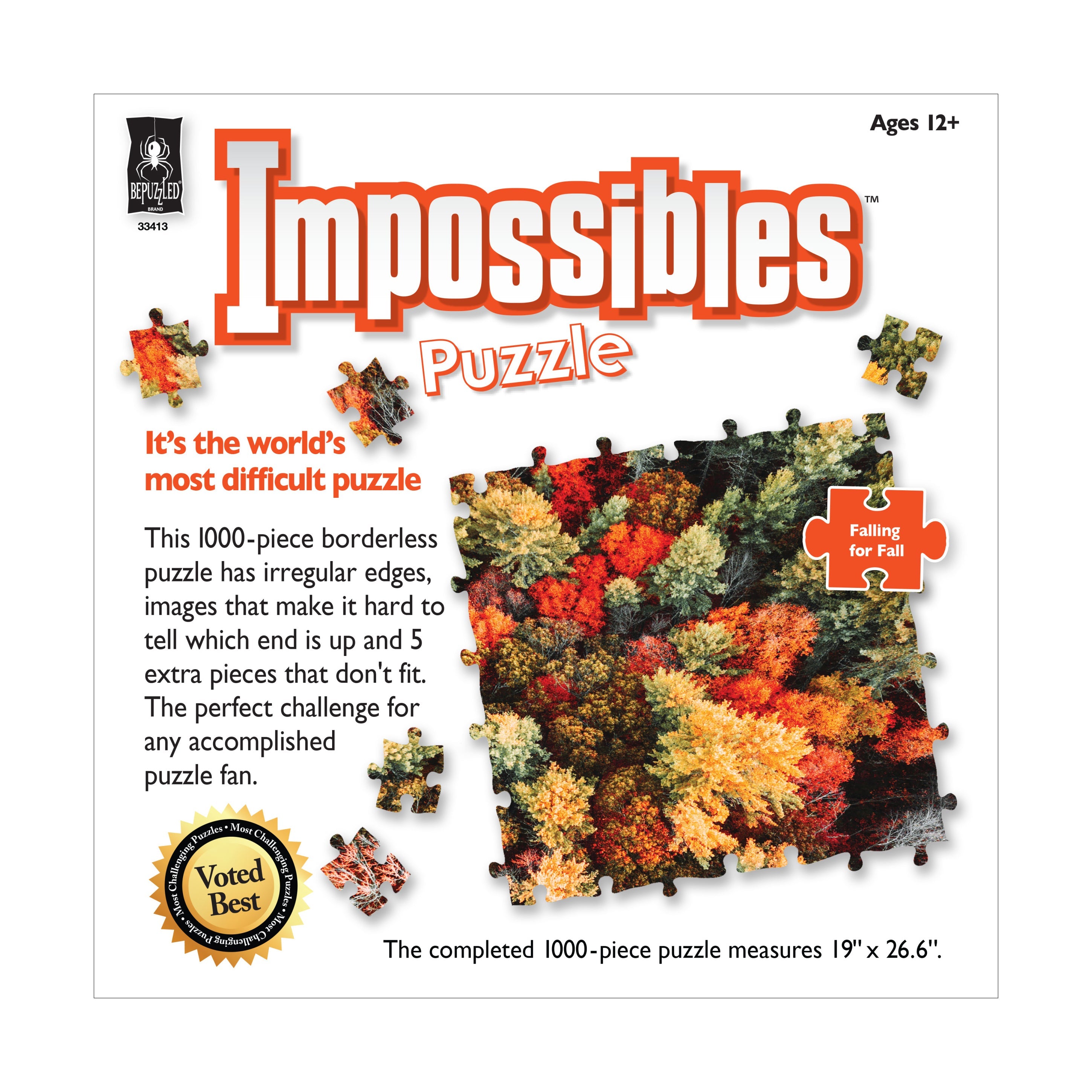 Falling For Fall 1000 Piece Impossible Puzzle    