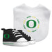 MSTR University of Oregon NCAA Baby Shoes and Bib 2-Piece Set