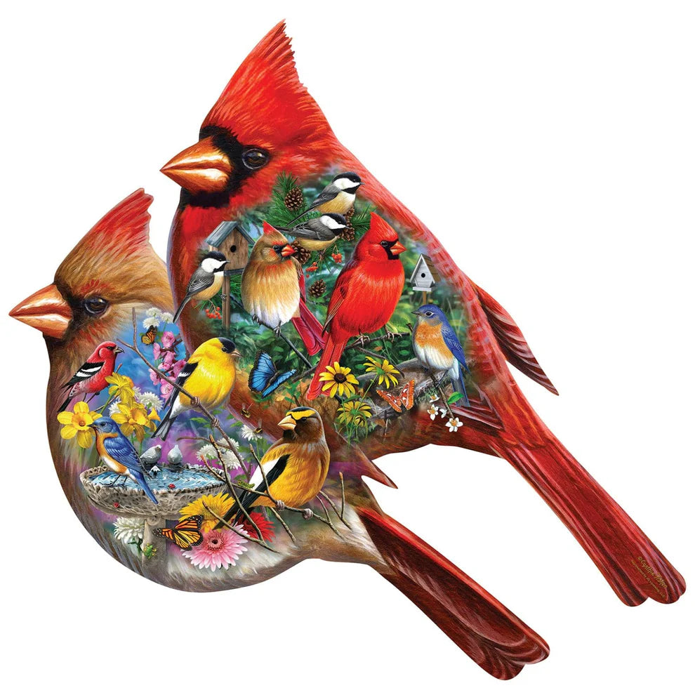 Cardinals 1000 Piece Shaped Puzzle