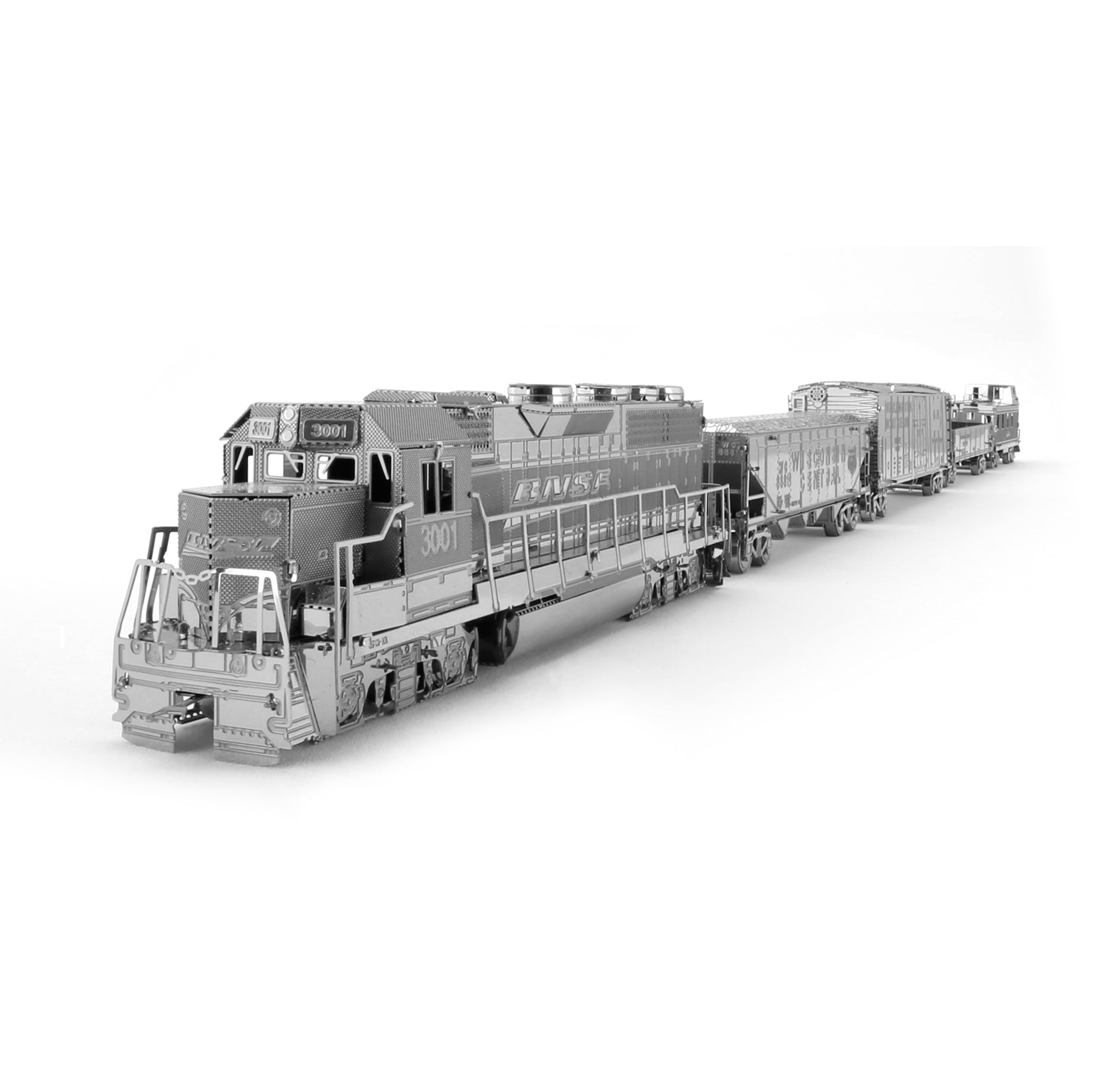 Metal Earth - Freight Train - Engine and 4 Cars    