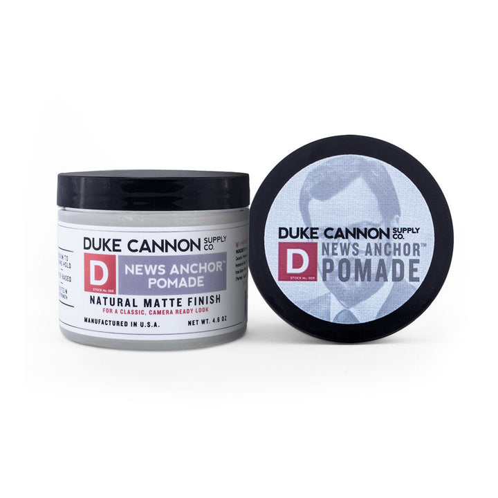 Duke Cannon News Anchor Pomade - Strong Hold Natural Finish    