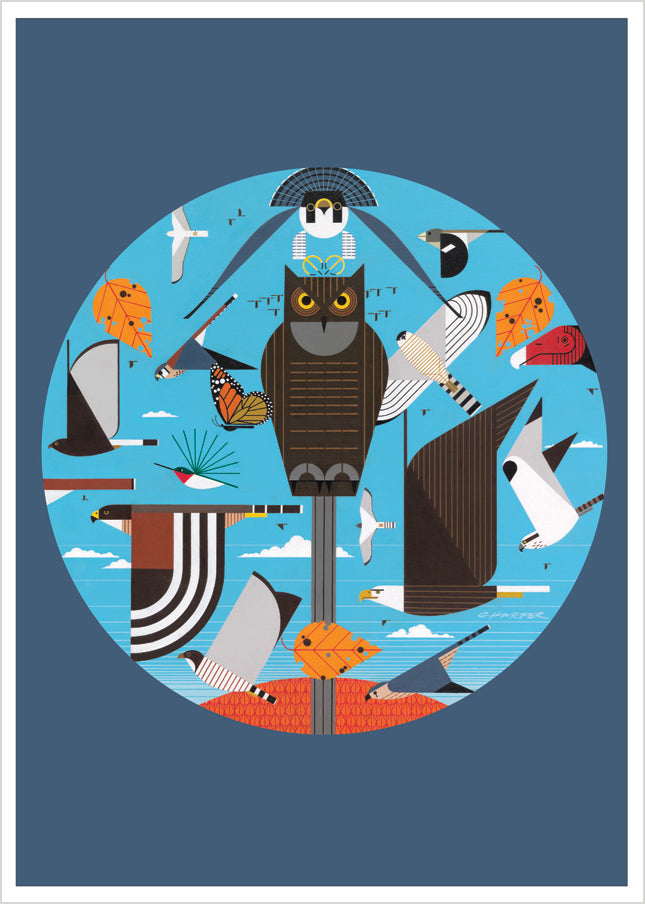 Charley Harper Wings Assorted Notecard Folio    
