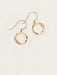 Holly Yashi Phoebe Petite Hoop Earrings - White/Gold    