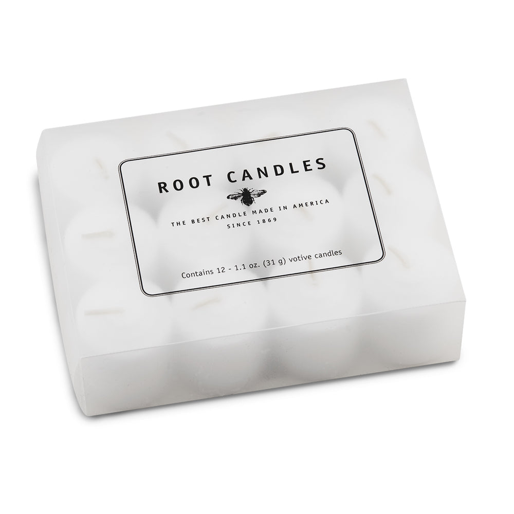 10 Hour Votive Candles - Unscented Box of 12    
