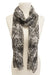 Scarf Peacock Feather Black    