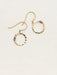 Holly Yashi Phoebe Pearl Petite Hoop Earrings - Peacock/Gold    