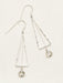 Holly Yashi Eva Drop Earrings - Silver/Smoke    
