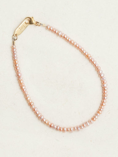 Holly Yashi Phoebe Pearl Bracelet - White / Gold    