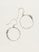 Holly Yashi Phoebe Pearl Hoop Earrings - Peacock/Silver    