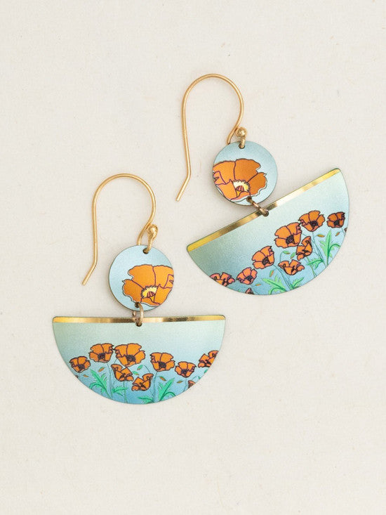 Holly Yashi Poppy Blossom Earrings - Golden    