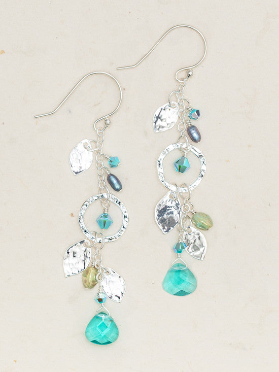 Holly Yashi Fairy Garden Drop Earrings - Lagoon    
