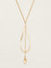 Holly Yashi Celestine Drop Necklace - Gold/Champagne    